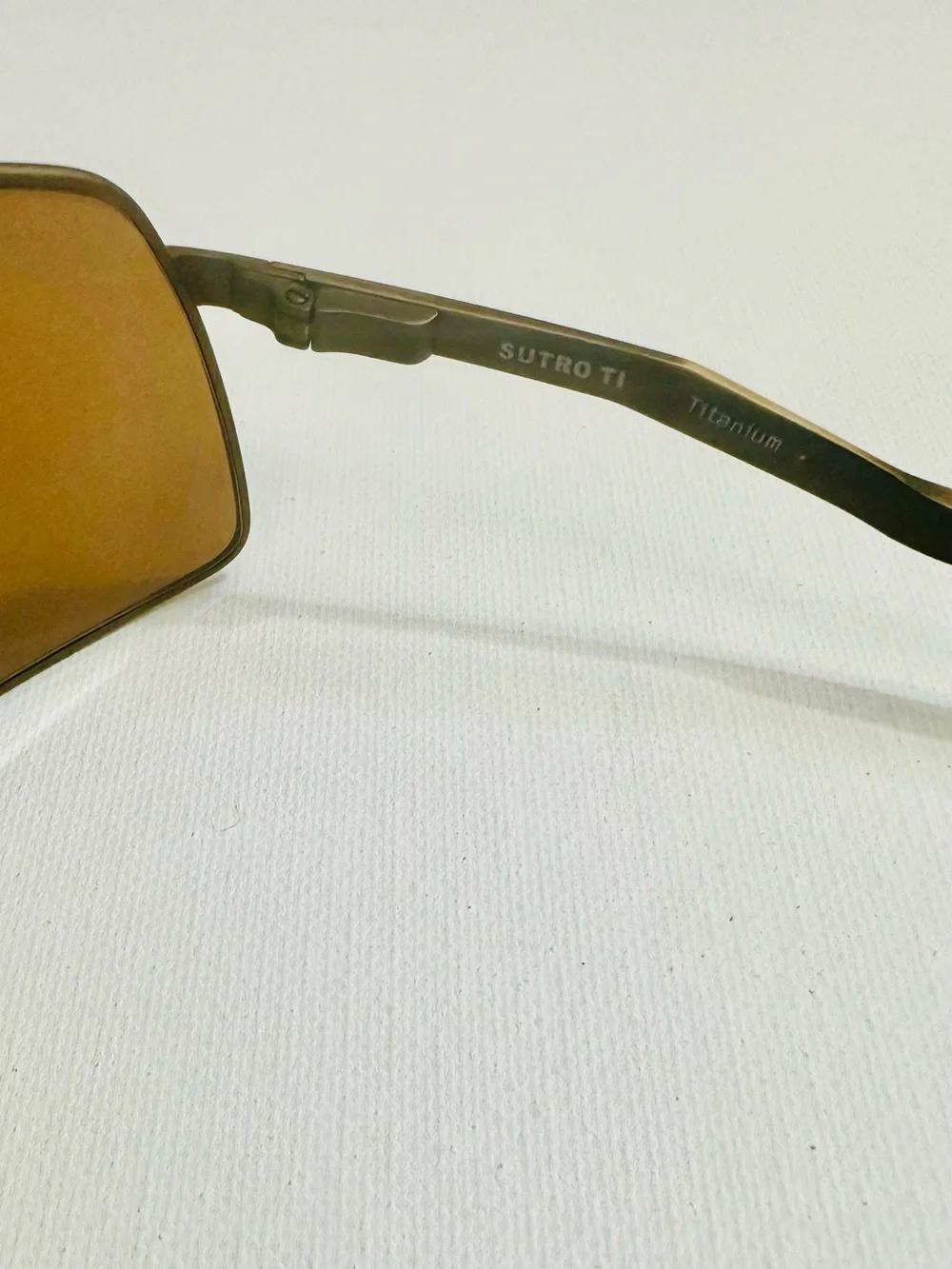 Oakley Sutro Ti Titanium Shield Sunglasses Bronze Lens w/ Case & Bag